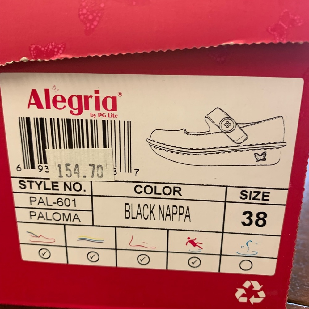 Alegria size 38  Womens (8-8.5) Mary Jane shoe Brand new